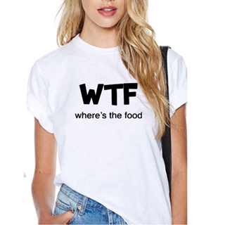 เสื้อยืดไม่ต้องรีด Nerede gıda komik T Shirt kadınlar siyah beyaz kısa kollu pamuk Tee gömlek Femme o-boyun gevşek bayan