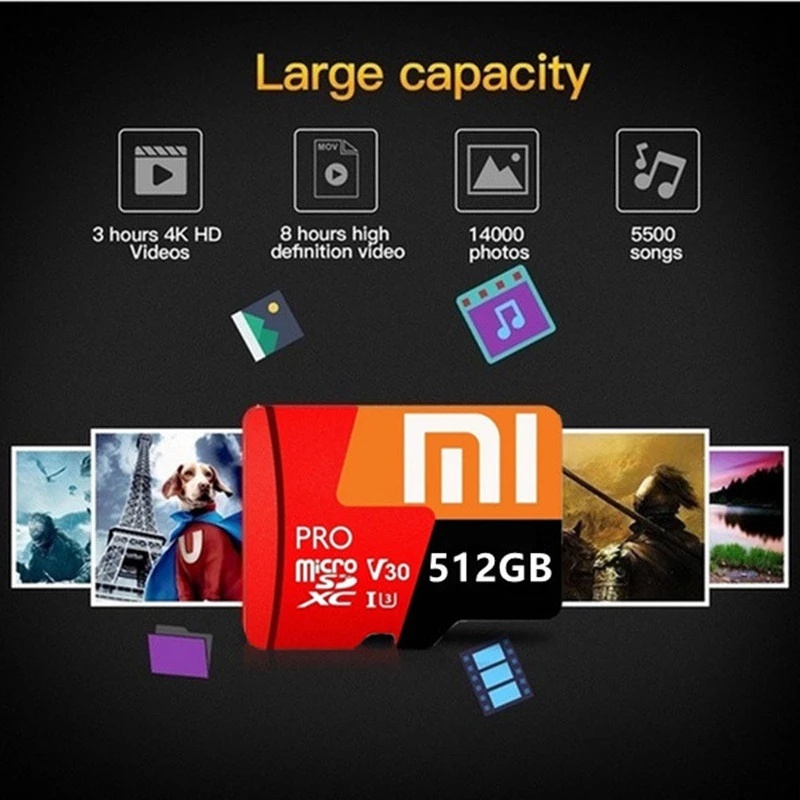 ภาพสินค้าXiaomi การ์ดหน่วยความจํา MicroSD Class 10 2TB 512GB 128GB 32GB 8GB 100MB SD เมมโมรี่การ์ดของแท้ จากร้าน renwan.th บน Shopee ภาพที่ 7