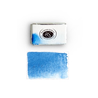 FOLIO ART : Roman Szmal Single เบอร์ 407 Cobalt Cerulean Blue  สีน้ำสีสดใส เกรดศิลปิน สีก้อนเม็ดสีละเอียด 899084407