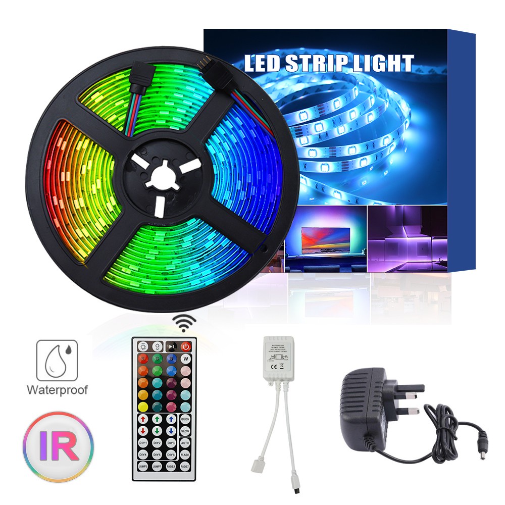 สต็อคพร้อม RGB หรือ Bluetooth LED Light Strip ชุด 0.5M5M SMD5050 APP