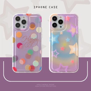 ✨ส่งเชือกเส้นเล็ก✨เคสไอโฟน14 Pro Max 13 12 11 เคส for iPhone 14พลัส ดาว ตลก พกง่ายๆ การป้องกันการตก Case