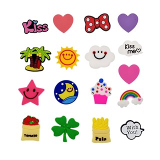 ภาพหน้าปกสินค้าพร้อมส่ง กระดุมติดรองเท้า Crocs Jibbitz Pins รูปหัวใจ สีสันสดใส DIY ที่เกี่ยวข้อง