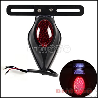 Universal Motorcycle 12V LED Taillight Rear Fender Teardrop Tail Brake Lamp For Harley Honda Sportster Bobber Chopper Ca