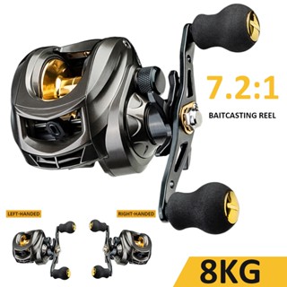 🎣Ultra Light Fishing Reel 8KG ลากสูงสุด Baitcasting Reel 7.2: 1 อัตราทดเกียร์โลหะ Spool 12 เกียร์เบรคแม่เหล็ก