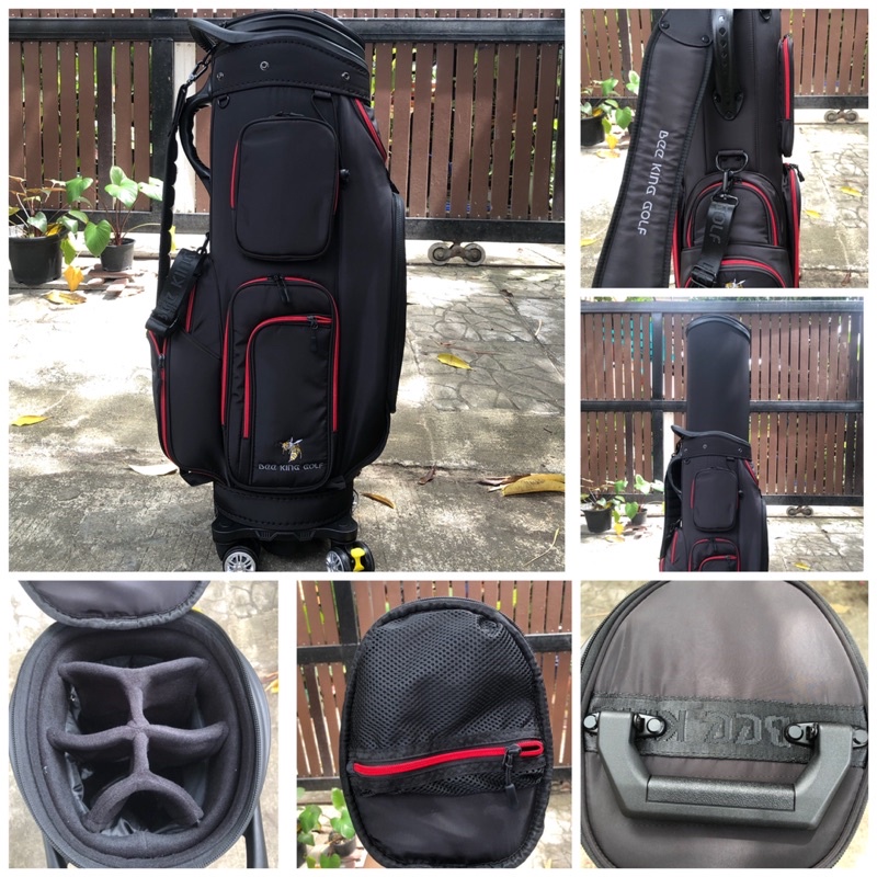 กระเป๋ากอล์ฟแบบมีล้อ-สามารถขึ้นเครื่องได้-มีถุงคลุมกระเป๋าให้-travel-golf-bag-premium-quality-by-golf-station
