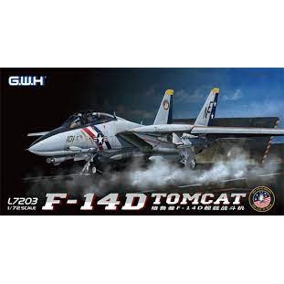 โมเดลเครื่องบิน Great Wall Hobby ขนาด 1/72 L7203 F-14D US Navy VF-2 Bounty Hunters