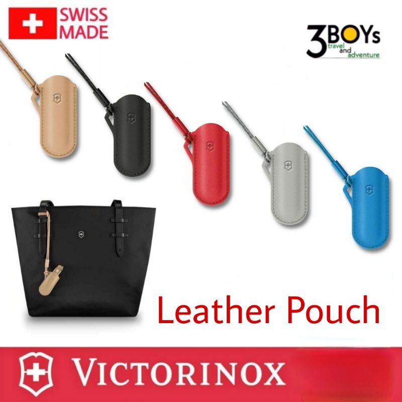 victorinox-leather-pouch-ซองใส่มีดสีสันสดใสพร้อมเชือกพาราคอร์ด-ผลิตจากหนังแท้