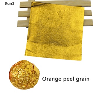 Sun1&gt; กระดาษฟอยล์อลูมิเนียม สีทอง สําหรับห่อคุกกี้ ช็อคโกแลต ลูกอม 100 ชิ้น ต่อแพ็ค