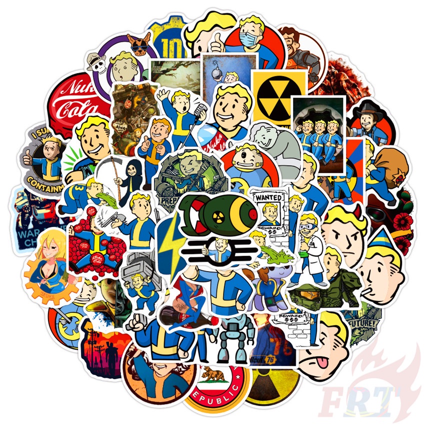 100Pcs/Set Fallout: Shelter Series A สติ๊กเกอร์ Games DIY Waterproof ...