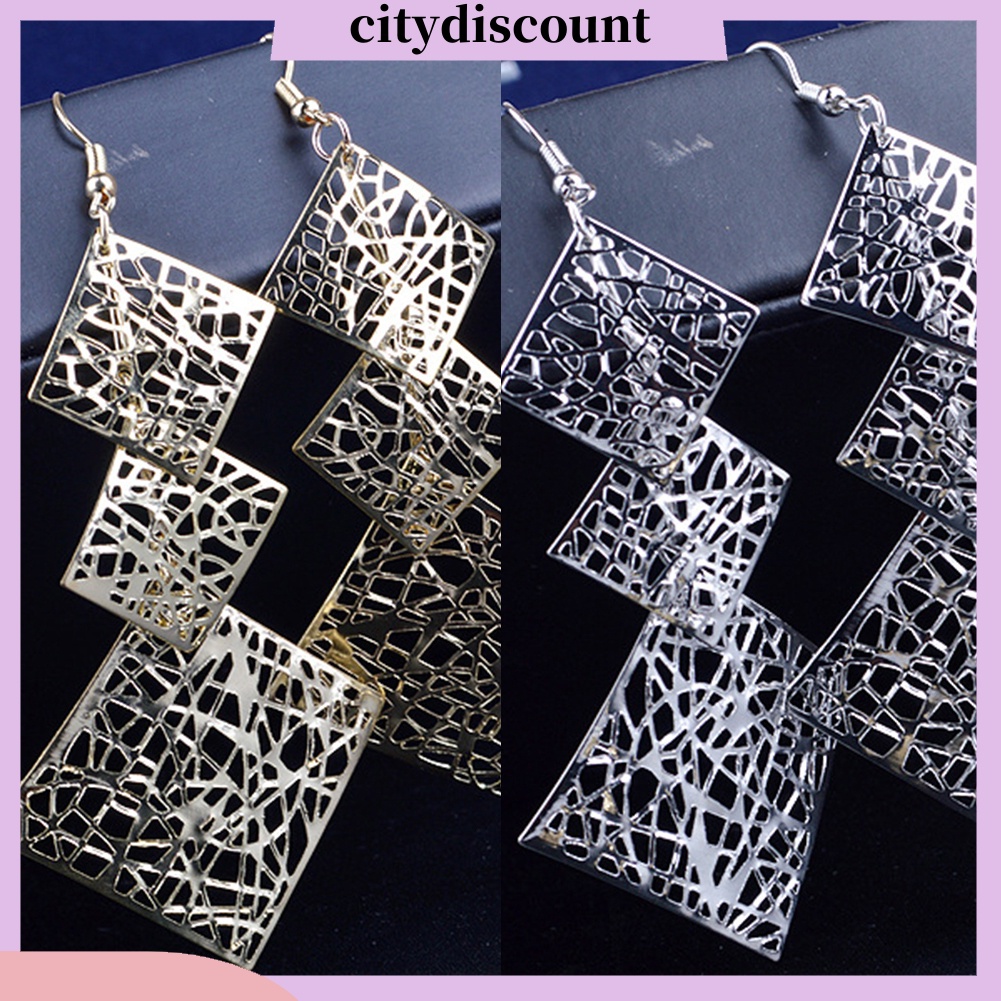 lt-citydiscount-gt-cd-long-ต่างหูตะขอทรงสี่เหลี่ยมสำหรับผู้หญิง