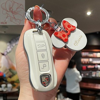 Porsche Cayenne key case macan Panamera panamera กระเป๋า Taycan car shell 911 หัวเข็มขัดแฟชั่นหญิง