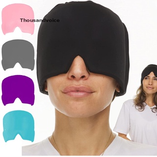 ภาพขนาดย่อของสินค้า[Thousandvoice] Gel Hot Cold Therapy Headache Migraine Relief Cap for Chemotherapy [Preferred]