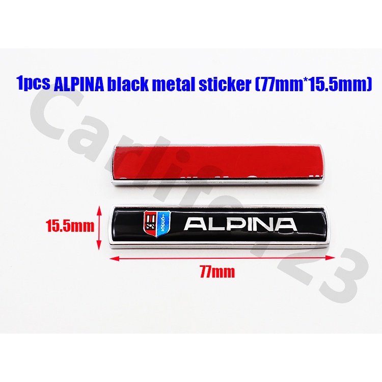 alpina-สติกเกอร์โลโก้โลหะ-สําหรับติดตกแต่งรถยนต์