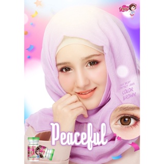 (COD)คอนแทคเลนส์ Contactlens รุ่น Peaceful สายตา+ปกติ Prettydoll 0.00 ถึง - 6.00 เลนส์นิ่มใส่สบายตา แถมตลับ