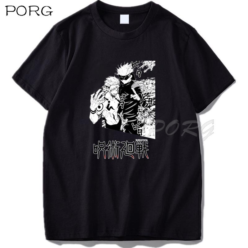 tee-jujutsu-kaisen-gojo-และ-sukuna-เสื้อยืดขนาดใหญ่สําหรับผู้ชายผู้หญิงเย็นฮาราจูกุอะนิเมะพิมพ์เสื้อยืดเสื้อแฟชั่นฤดูร้อ