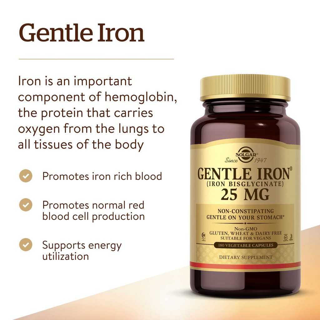 solgar-gentle-iron-25-mg-ธาตุเหล็ก