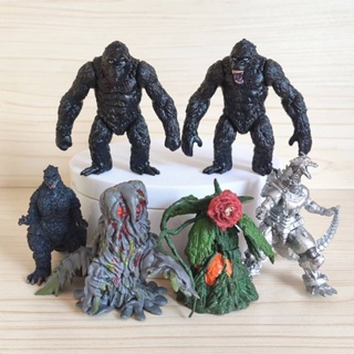 พร้อมส่ง Godzilla Model Figure โมเดลก็อตซิลล่า VS คิงคอง เซ็ท 6 ตัว งานสวยขยับจุดได้ งานซอฟไวนิล
