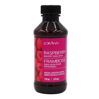 LORANN Raspberry Emulsion 4 Oz.กลิ่นราสพ์เบอร์รี่ (118 ml) (06-7596-03)