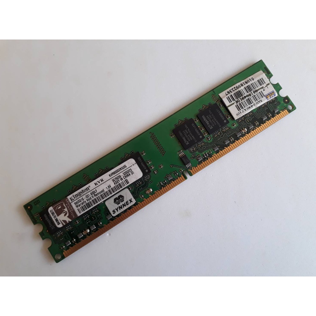 RAM Kingston DDR2-Bus800/2GB รหัส KVR800D2N5/2G แบบ 16 ชิป ตัวสูง ...