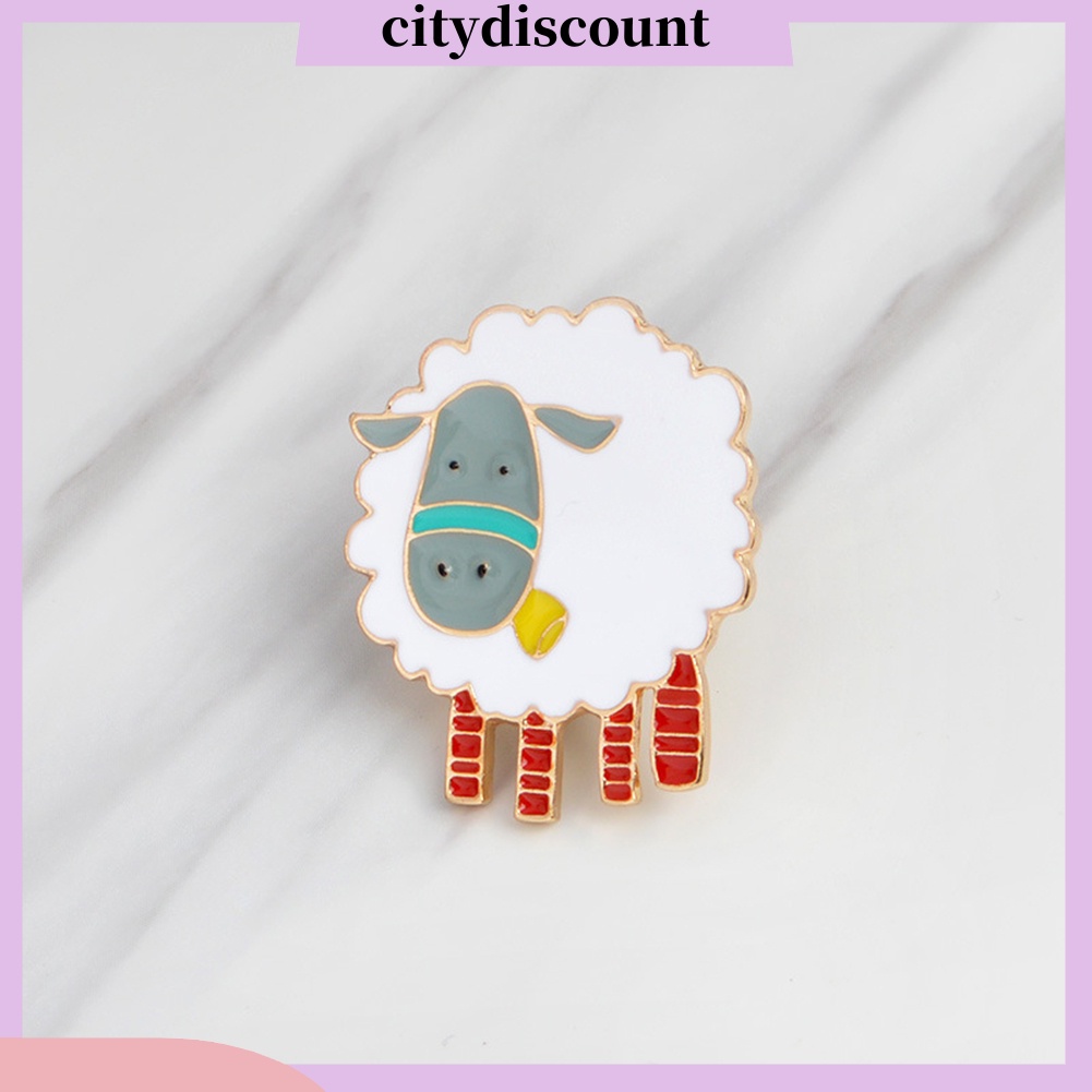 lt-citydiscount-gt-เข็มกลัดลายการ์ตูนแกะสำหรับผู้หญิง