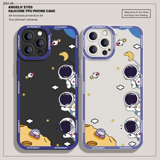 Compatible With Samsung Galaxy J4 J5 J6 J7 J8 Core Pro Plus Prime 2018 2017 2015 J4+ J6+ เคสซัมซุง สำหรับ Cartoon Cute Space Airman เคส เคสโทรศัพท์ เคสมือถือ Full Cover Shell Shockproof Back Cover Protective Cases