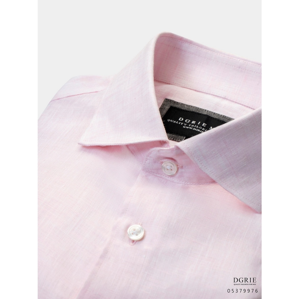 dgrie-light-pink-irish-linen-shirt-เสื้อเชิ้ตลินินสีชมพู