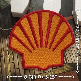 Shell ตัวรีดติดเสื้อ อาร์มรีด อาร์มปัก ตกแต่งเสื้อผ้า หมวก กระเป๋า แจ๊คเก็ตยีนส์ Racing Embroidered Iron on Patch 2