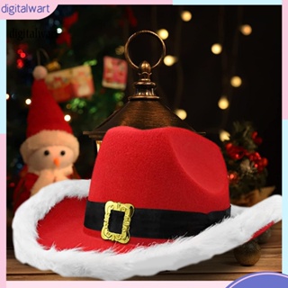 ดิจิตอล| หมวกแจ๊ส แบบเรืองแสง มีไฟ LED ป้องกันการเสียรูป สไตล์คาวบอย สําหรับคลับ คริสต์มาส