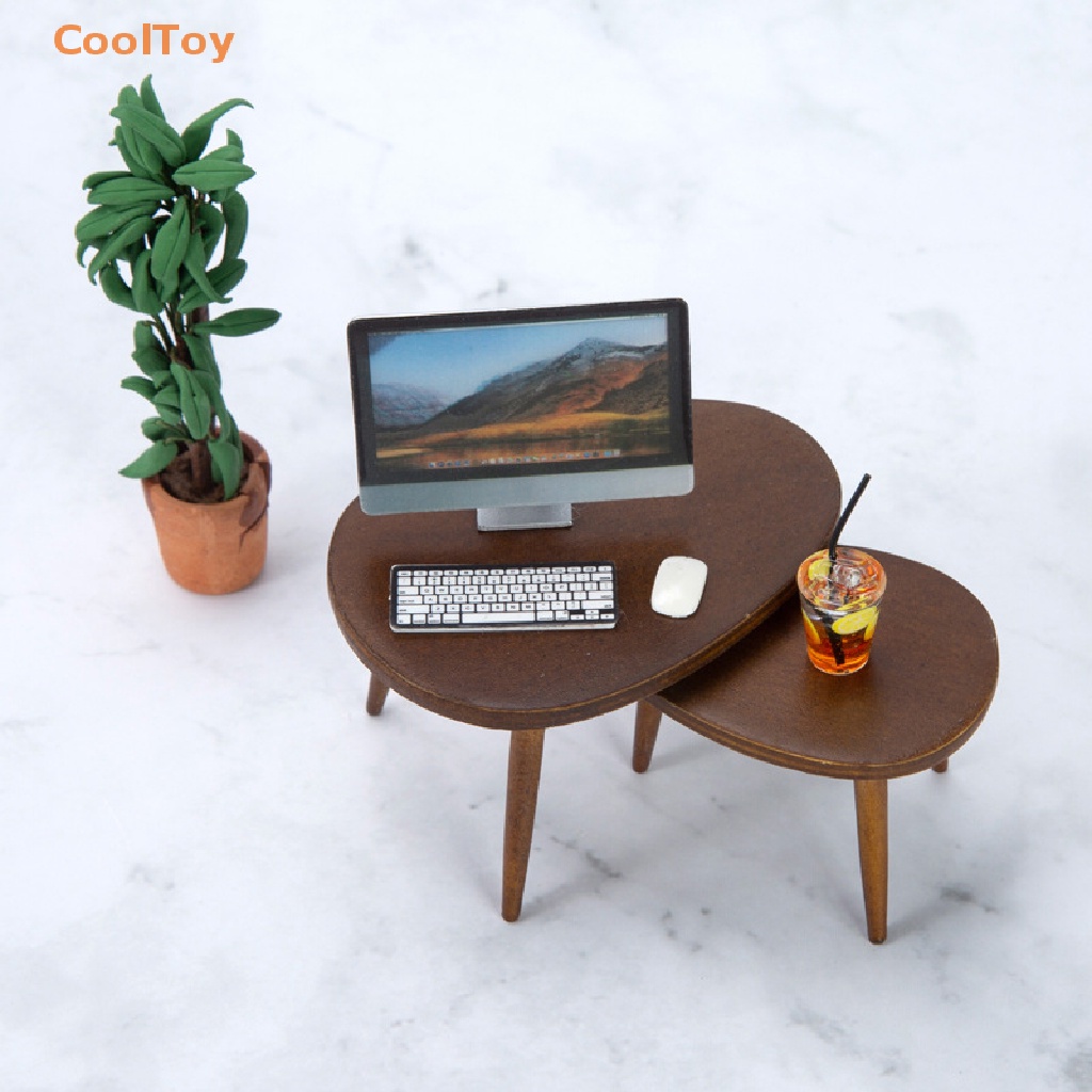 cooltoy-โต๊ะกาแฟ-ทรงสามเหลี่ยม-1-12-สําหรับตกแต่งบ้านตุ๊กตา-1-ชุด
