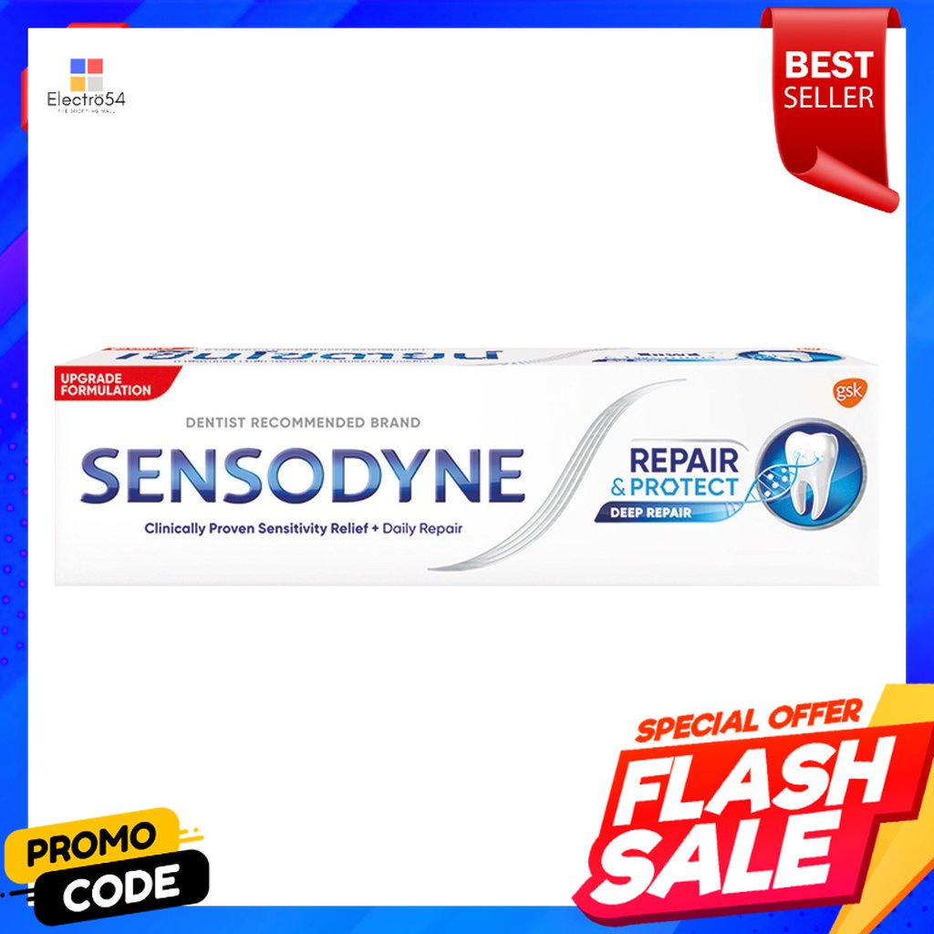 เซ็นโซดายน์-ยาสีฟัน-สูตรรีแพร์-amp-โพรเทคท์-100-ก-sensodyne-toothpaste-repair-amp-protect-formula-100-g