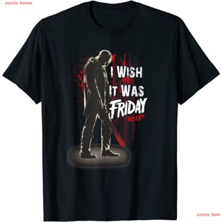 2022 Friday The 13th Jason I Wish It Was Friday T-Shirt เสื้อยืด ดพิมพ์ลาย ดผ้าเด้ง คอกลม cotton ความนิยม sale Unisex