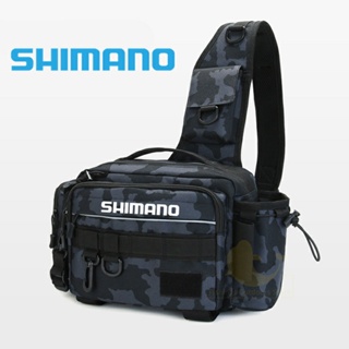ใหม่ Shimano กระเป๋าเหยื่อตกปลา อเนกประสงค์ กันน้ํา ความจุขนาดใหญ่ ลายพราง สําหรับเดินทาง
