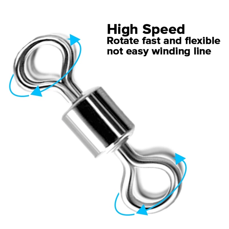 cunda-แหวนหมุน-หวนหมุนเชื่อมต่อสายเบ็ดตกปลา-แหวนหมุน-สําหรับตกปลา-สเตนเลส-ลูกหมุน-ตัวเชื่อมต่อ-ตกปลา-แบริ่ง-หมุนได้-พร้อมสแน็ป-ตะขอตกปลา-อุปกรณ์รอกตกปลา-กิ๊ฟลูกหมุน-กิ๊ฟลูกหมุนตกปลา-ลูกหมุนพ่วงกิ๊บ-ตก