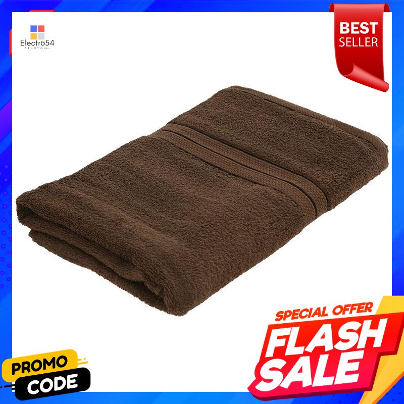 เบสิโค-ผ้าขนหนูสีพื้น-สีน้ำตาลเข้ม-ขนาด-29-x-60-นิ้วbesico-solid-color-towel-dark-brown-size-29-x-60-inches