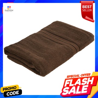 เบสิโค ผ้าขนหนูสีพื้น สีน้ำตาลเข้ม ขนาด 29 x 60 นิ้วBESICO Solid color towel, dark brown, size 29 x 60 inches.