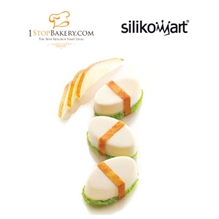 Silikomart SUS04/SF017 Sushi Gunkan Silicone 55x33xH20 White