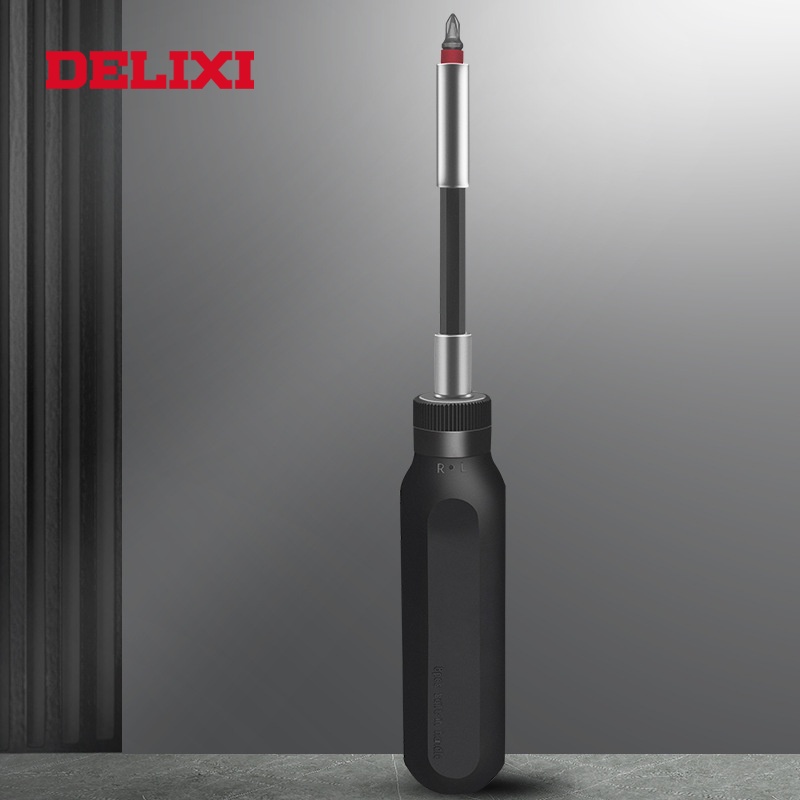 Delixi Magnetic 9 In 1 New Ratchet Screwdriver Set With Extension Rod ...