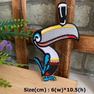 นกบิน นกคู่ ตัวรีดติดเสื้อ Cute Creature Embroidered Iron on Patch 4