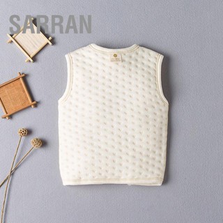 Sarran เสื้อกั๊ก ผ้าฝ้าย นุ่ม อบอุ่น เป็นมิตรกับผิวหนัง สําหรับเด็กทารก เสื้อกั๊ก สําหรับฤดูใบไม้ร่วง ฤดูหนาว