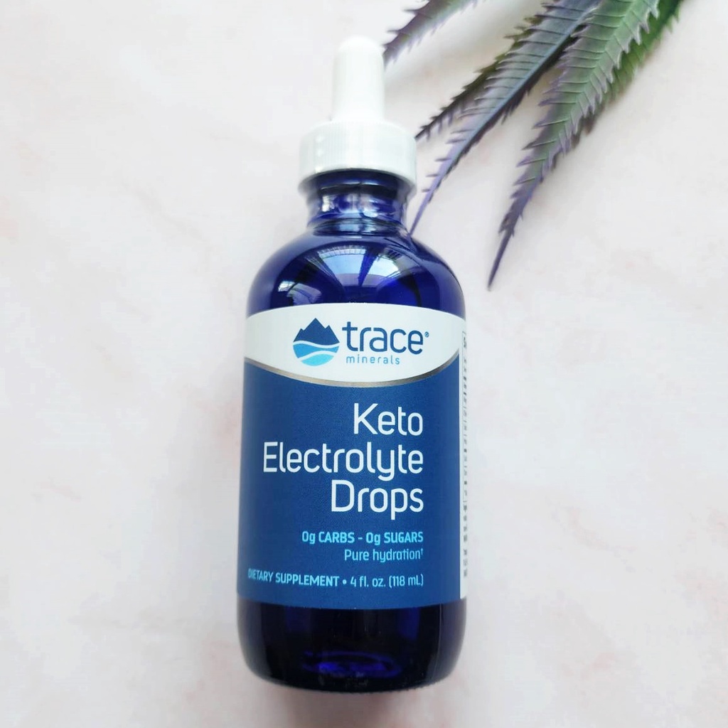 [Trace Minerals®] Keto Electrolyte Drops 118 mL อาหารเสริมคีโต อิเล็ก