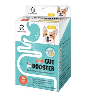 Sun Wonder Gut Booster (Dog) โพรไอโอติกเสริมสมดุลระบบย่อยอาหาร สำหรับสุนัข 1 กล่อง 12 ซอง