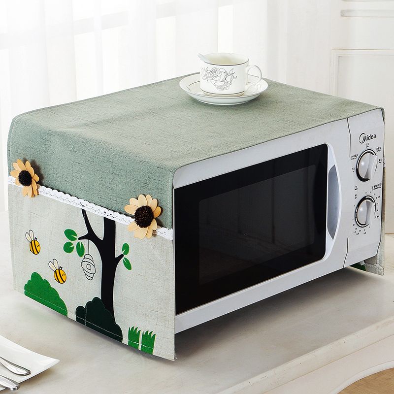 garden-cloth-microwave-oven-cover-cover-with-storage-bag-dust-cover-cover