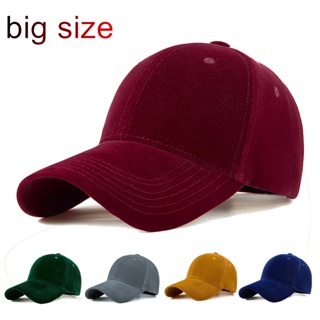 หมวกเบสบอล แบบหนา ขนาดใหญ่ 62 ซม. ให้ความอบอุ่น แฟชั่นสําหรับผู้หญิง และผู้ชาย
