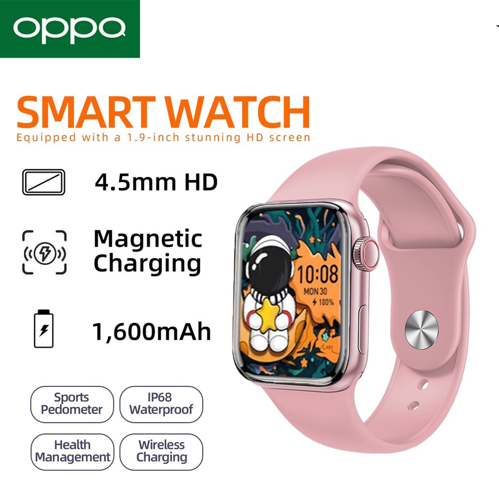 ภาพหน้าปกสินค้ารับประกัน 1ปี OPP0 สมาร์ทวอทช์ สัมผัสได้เต็มจอ SmartWatch รองรับภาษาไทย นาฬิกาสมาร์ทวอทช์ บลูทูธโทรนาฬิกาจับเวล
