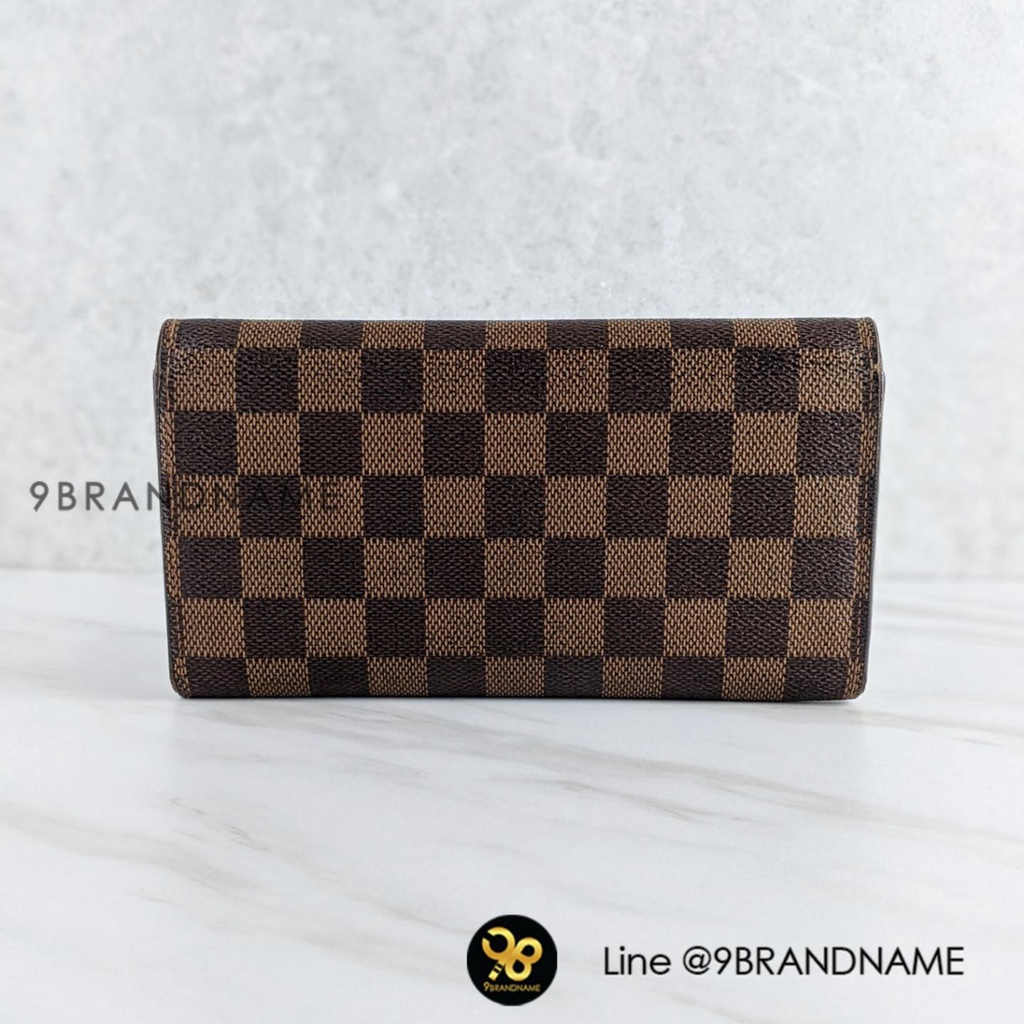 กระเป๋ามือ2ของแท้-louis-vuitton-wallet-sarah-damier-ใบยาว