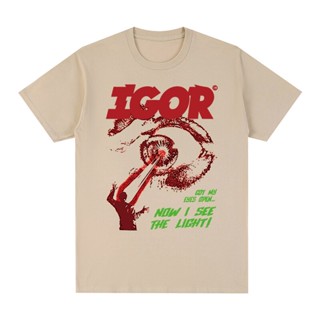 เสื้อคนอ้วน ไทเลอร์ผู้สร้าง igor กอล์ฟวังแร็ปเปอร์ฮิปฮอปเพลงสเก็ต Unisex Swag เสื้อยืดผ้าฝ้ายผู้ชายเสื้อยืดใหม่ TEE TSHI