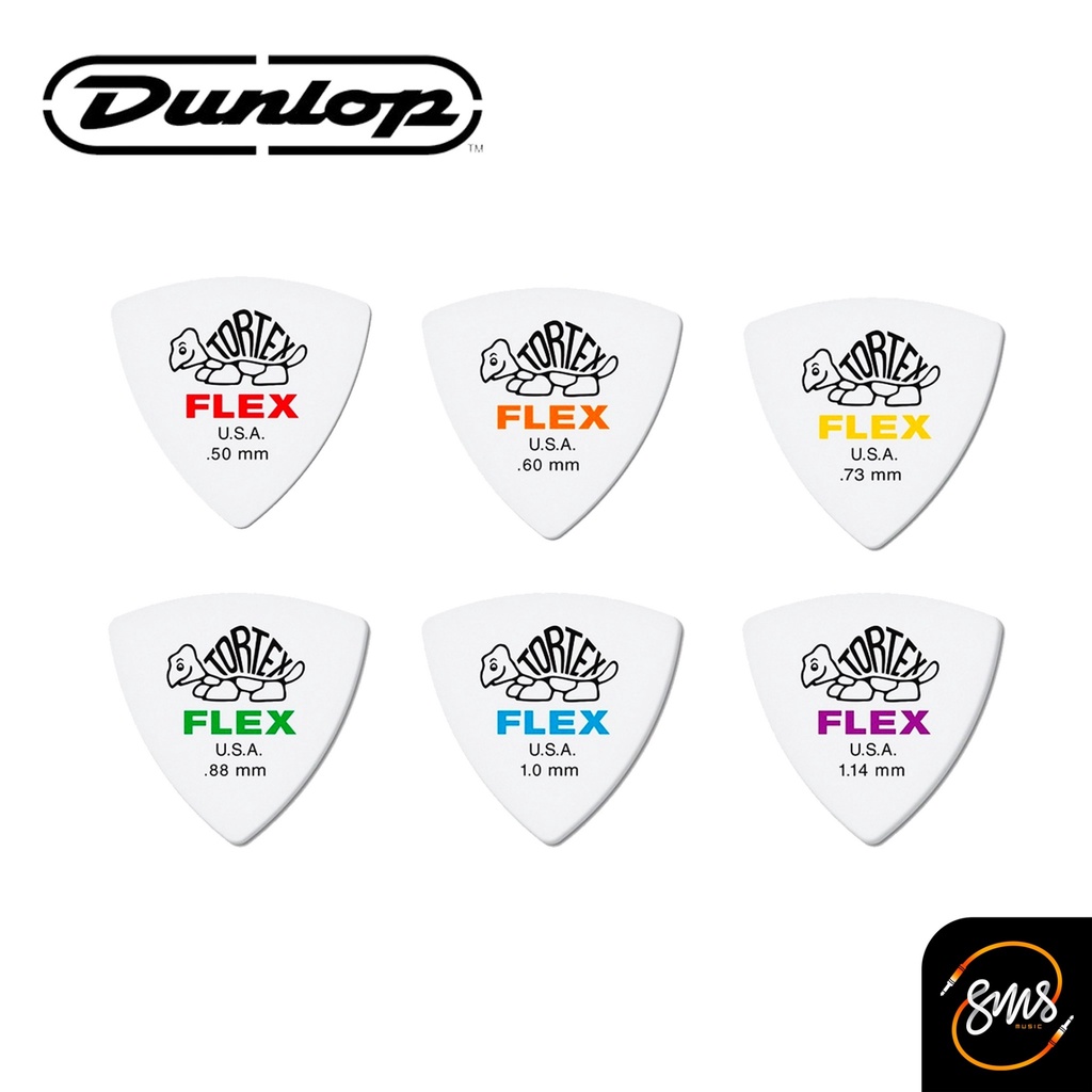 [ของแท้ 100%] Jim Dunlop Tortex Flex Triangle - ปิ๊กกีต้าร์ รุ่น 456R ...
