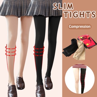 Lets Slim ถุงน่องสูง / ถุงน่องบีบอัด เกาหลี ขา &amp; ต้นขา &amp; เอว กระชับสัดส่วน สะโพก รัดรูป