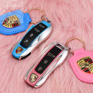 เหมาะสำหรับเคสกุญแจจับคู่สีของปอร์เช่ new Cayenne Taycan911 Panamera 718/macan key case