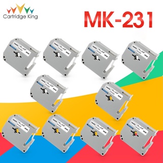 เทปฉลาก MK231 MK221 9/12 มม. สําหรับเครื่องพิมพ์ฉลาก Brother MK 231 M-K231 MK131 MK 221 Brother P-touch PT-70 PT-80